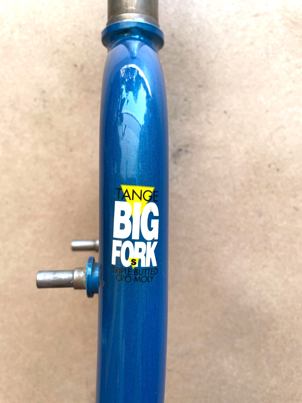 Tange Big Fork 26″ Rigid Fork 1 1/8″ Threaded Blue