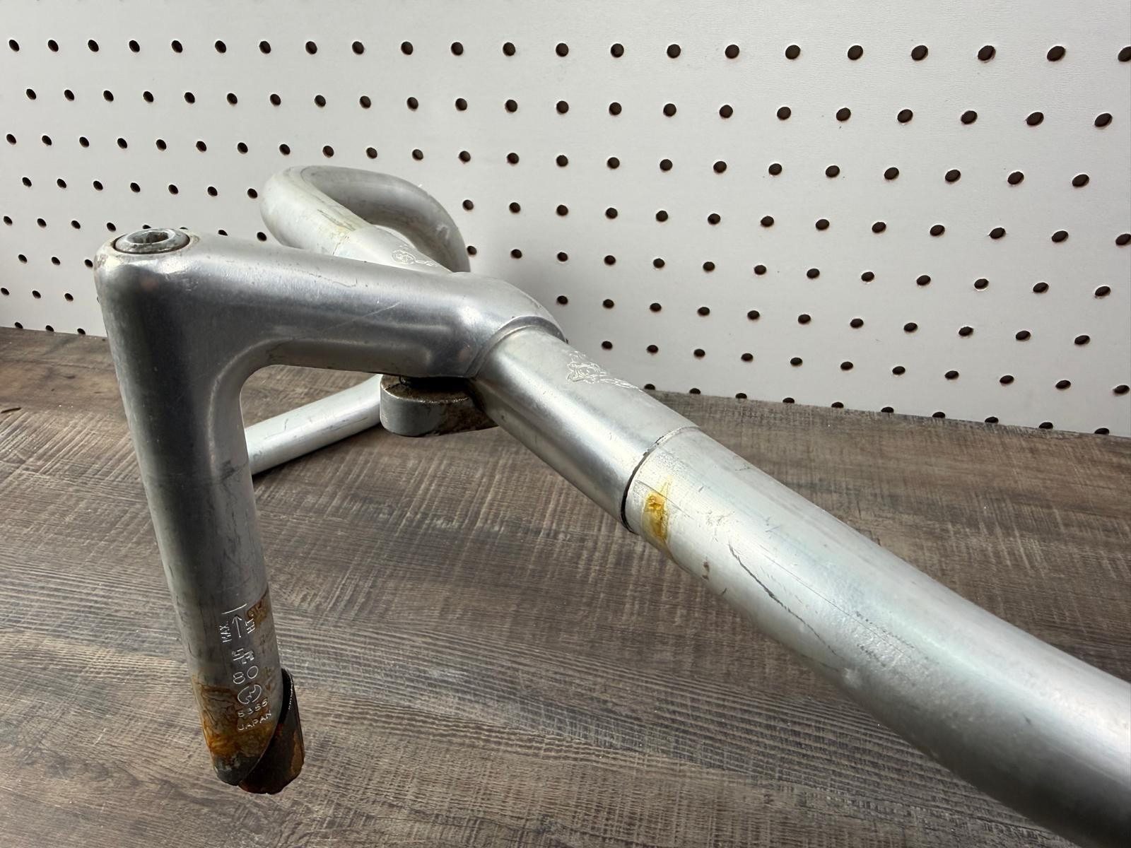 Vintage Sakae Custom Handlebar Drop Bar 390mm Road Champion with Quill Stem 90mm