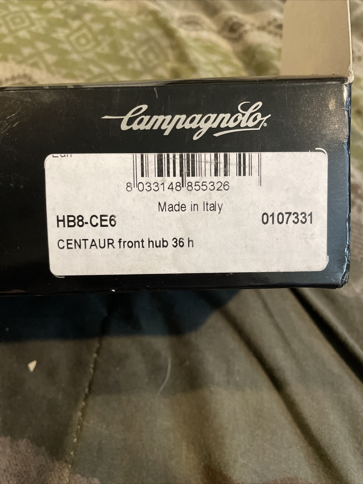Campagnolo Centaur Front Hub New!!! 36 Holes 100mm spacing