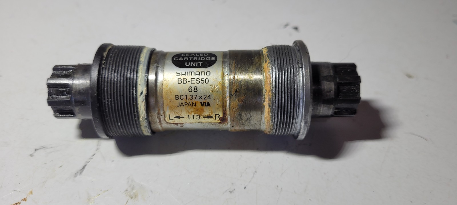 SHIMANO BB-ES50 68 BC 1.37×24 113MM AXLE BOTTOM BRACKET OCTALINK – FREE SHIPPING