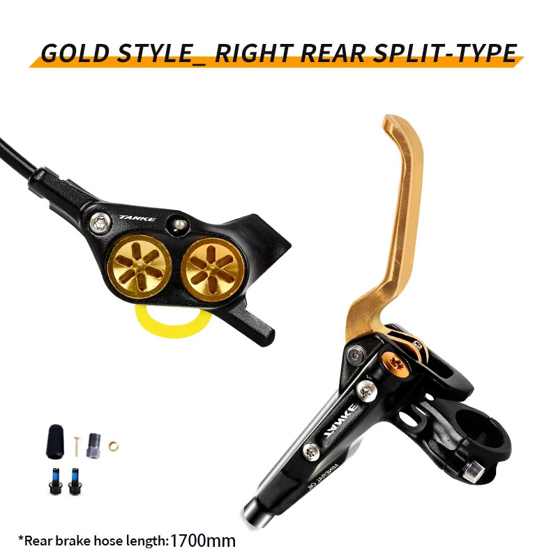 4 Pistons Mountain Road Bike Hydraulic Disc Brake 900/1700mm Oil Pressure Brake