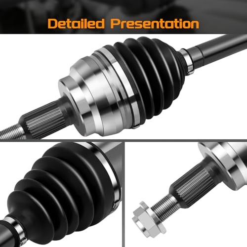 4WD Front CV Axle Shaft Assembly Fit for Dodge Ram 1500 2002-2010 V6 3.7L V8