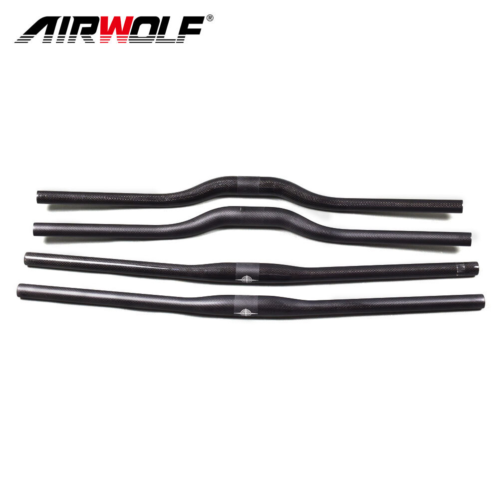 Carbon Fiber Bicycle Riser/Flat bar 31.8mm MTB Mountain Road Bike Handlebar 3K