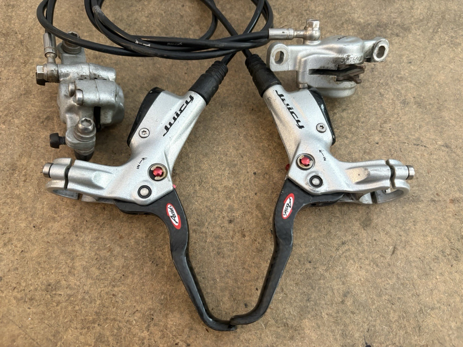 Avid Juicy Carbon Disc Brakes, Front & Rear SET, Mountain Bike