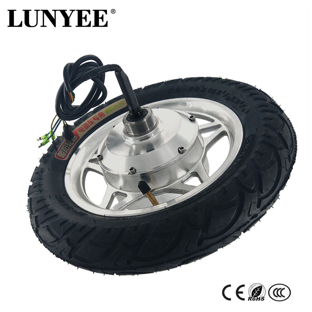 12 inch Electric Wheelbarrow Gear Motor High Torque Hub Motor Narrow Tyre