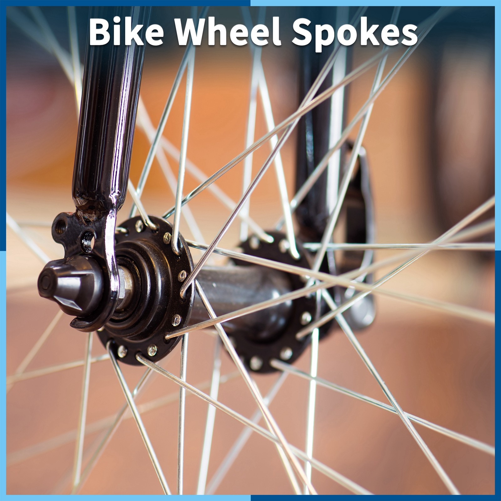 Set 14G 267mm Length Bicycle Spokes Nipple Carbon Steel Galvanized Universal