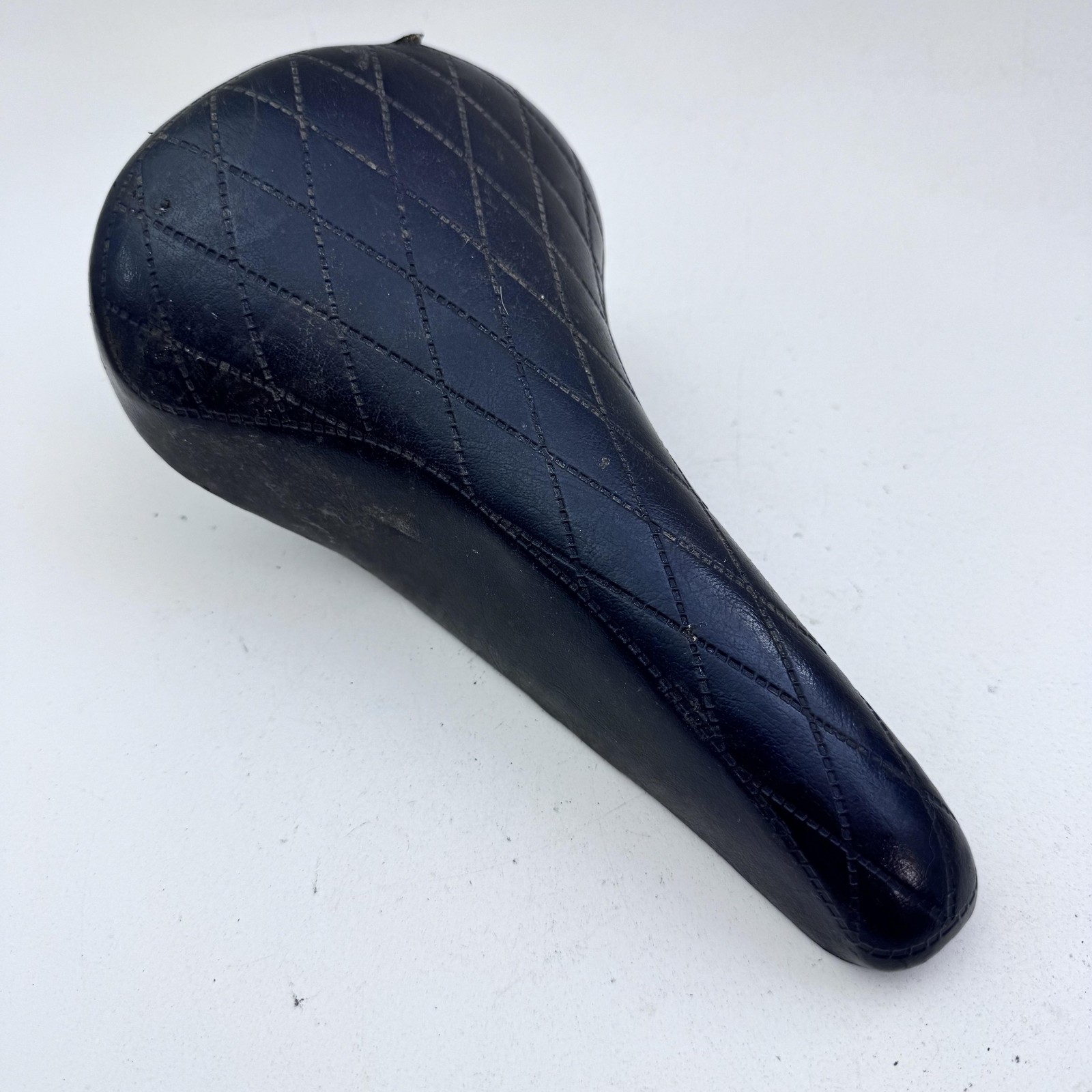 Vintage Kashima KSM Hi-Soft 16 Bicycle Saddle Seat Black Quilted Nylon 6 A70