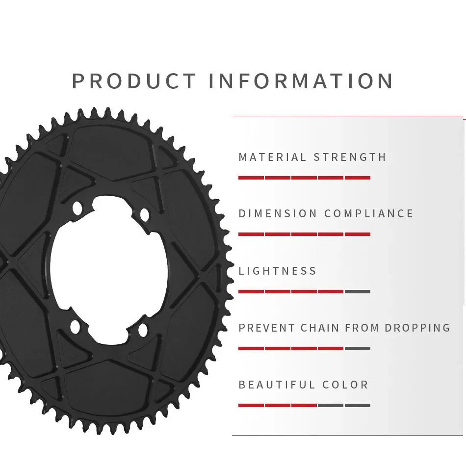 107 Bcd Chainring For Road Bike Chain Ring Narrow Wide Teeth 12Speed Chainwheel