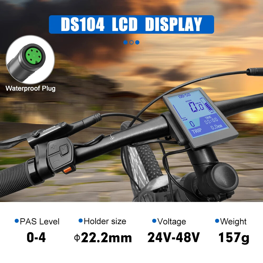Ebike Intelligent LCD Screen Waterproof 5 Pin OLED Display for Mid Drive Motor