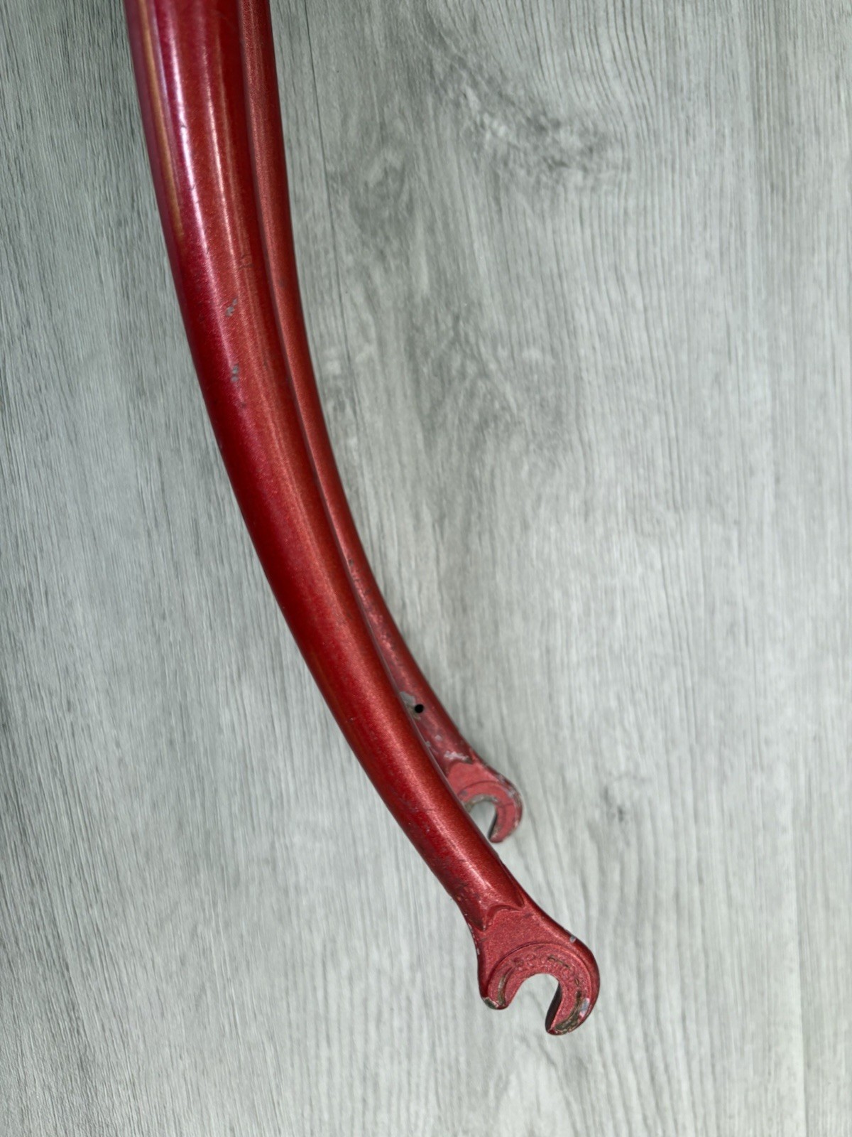 LEGNANO STEEL FORK 700C ONE-INCH THREADED 208 MM STEERER 48 MM OF FRENCH THREAD