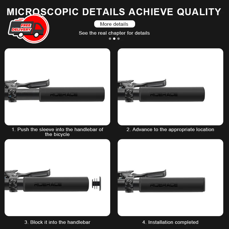 Soft Foam Silicone Sponge Handle Bar Grips Handlebar Cover Bike Bicycle