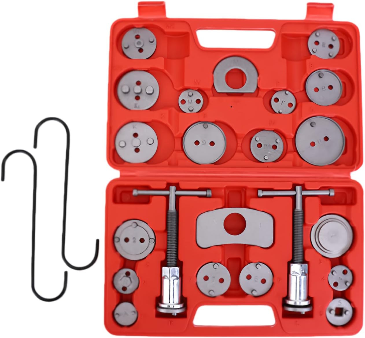 24Pc Brake Caliper Compression Tool Set Heavy Duty Piston Compressor
