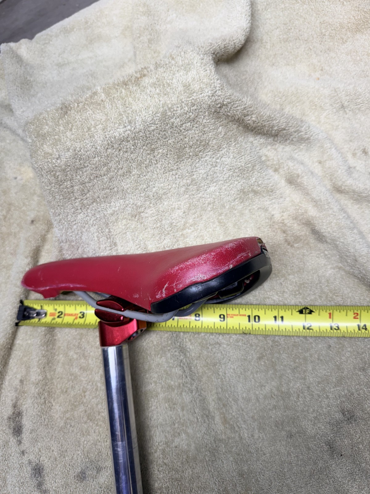 Vintage Mid-School BMX 96 Schwinn XS Seat & Post – Red – Clean 6/10