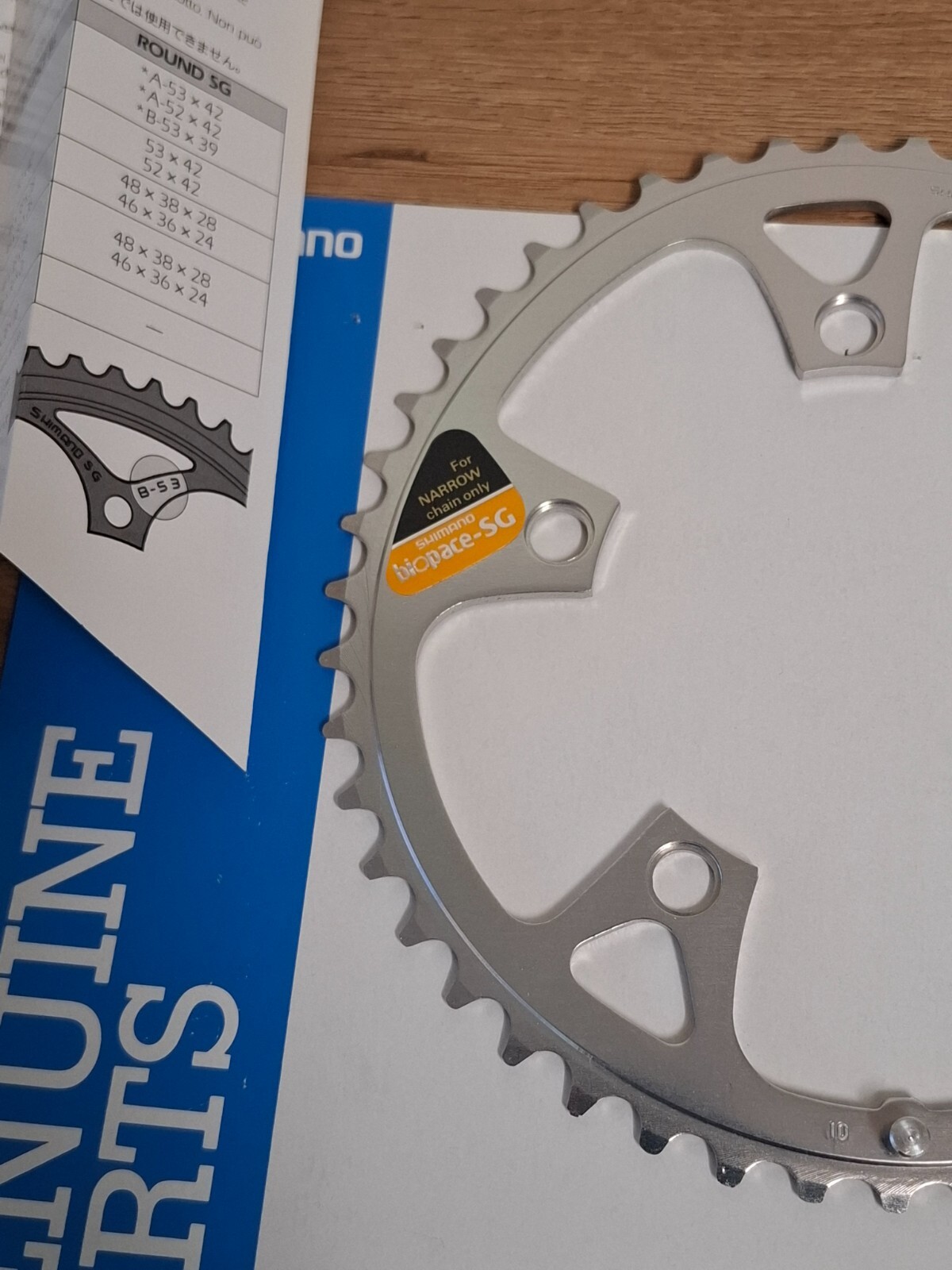 Retro Bicycle Parts NIB NOS Shimano Deore XT Chainring Biopace 46T for FC-M730