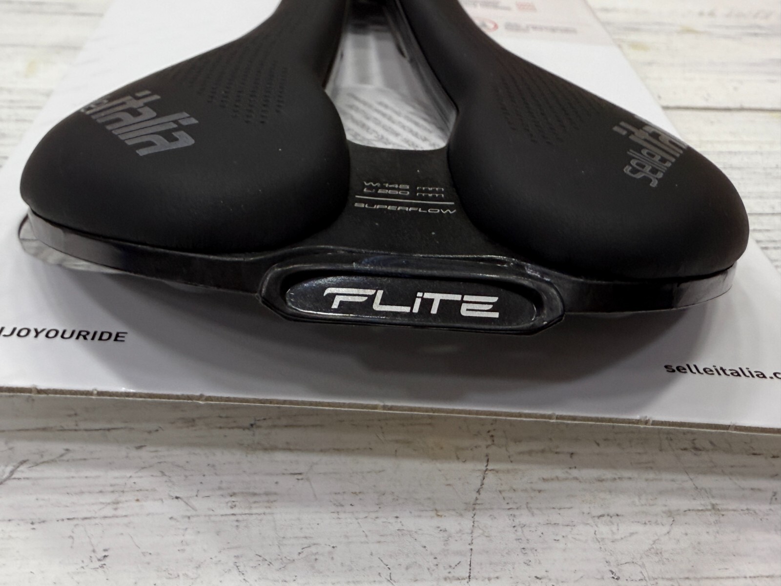 Selle Italia Flite Boost Superflow Ti316 Rail Saddle Black L3(145x248mm)