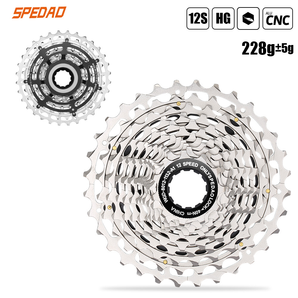 12 Speed Road Cassette 11-32T & Chain 126L Combo DLC CNC 228g for Shimano SRAM