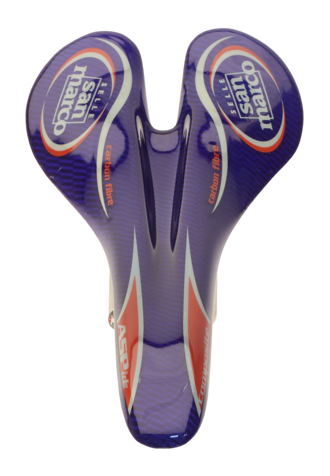 Selle San Marco Aspide Saddle Carbon Fiber Body Titanium Rails Blue NIB NOS NEW