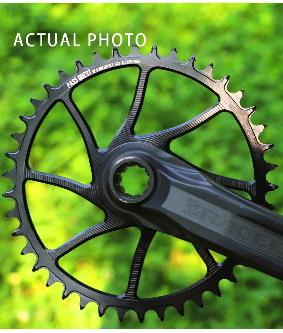 6mm Offset Narrow Wide Chainrings for Straight Mounted Crank 9/10/11/12 Speed