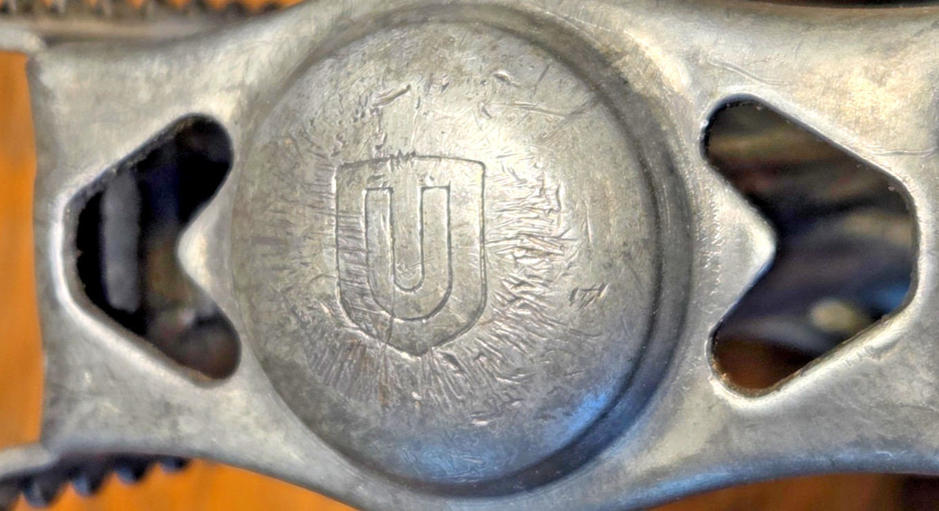 Vintage Union K10491 U41 Rat Trap Bicycle Pedals USA From Gambles Hiawatha 1/2″