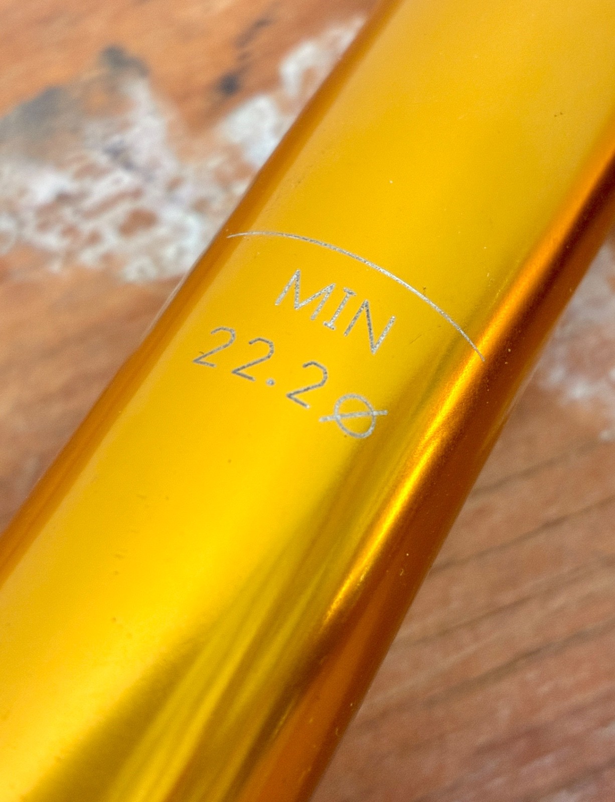 New Gold Quill Stem Ano 11cm Alu • Detachable Face Plate • 26.0mm Road Track Fix