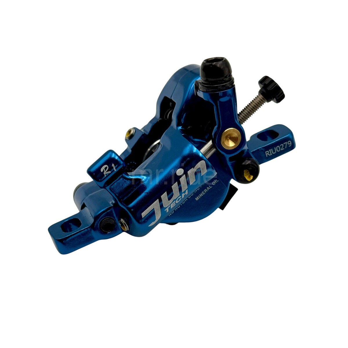 JUIN R1 Cable-Actuated Hydraulic Road Bike Disc Brake set with 160mm rotors Blue