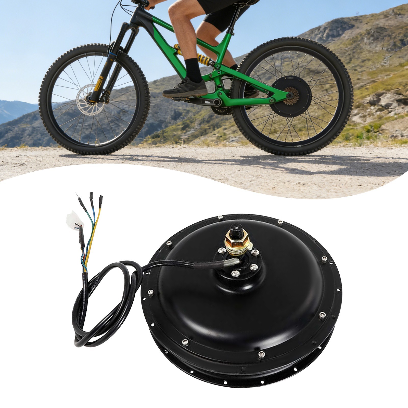 1500W E-Bike Conversion Kit 48V Fat Ebike Hub Motor Hub Rear Wheel Motor 55N.m~