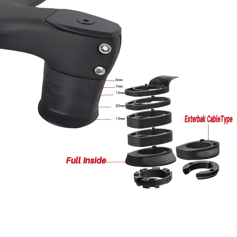 Carbon Road Bike Drop Bar Integrated Handlebar Di2 90-130mm 28.6mm Bicycle Frok