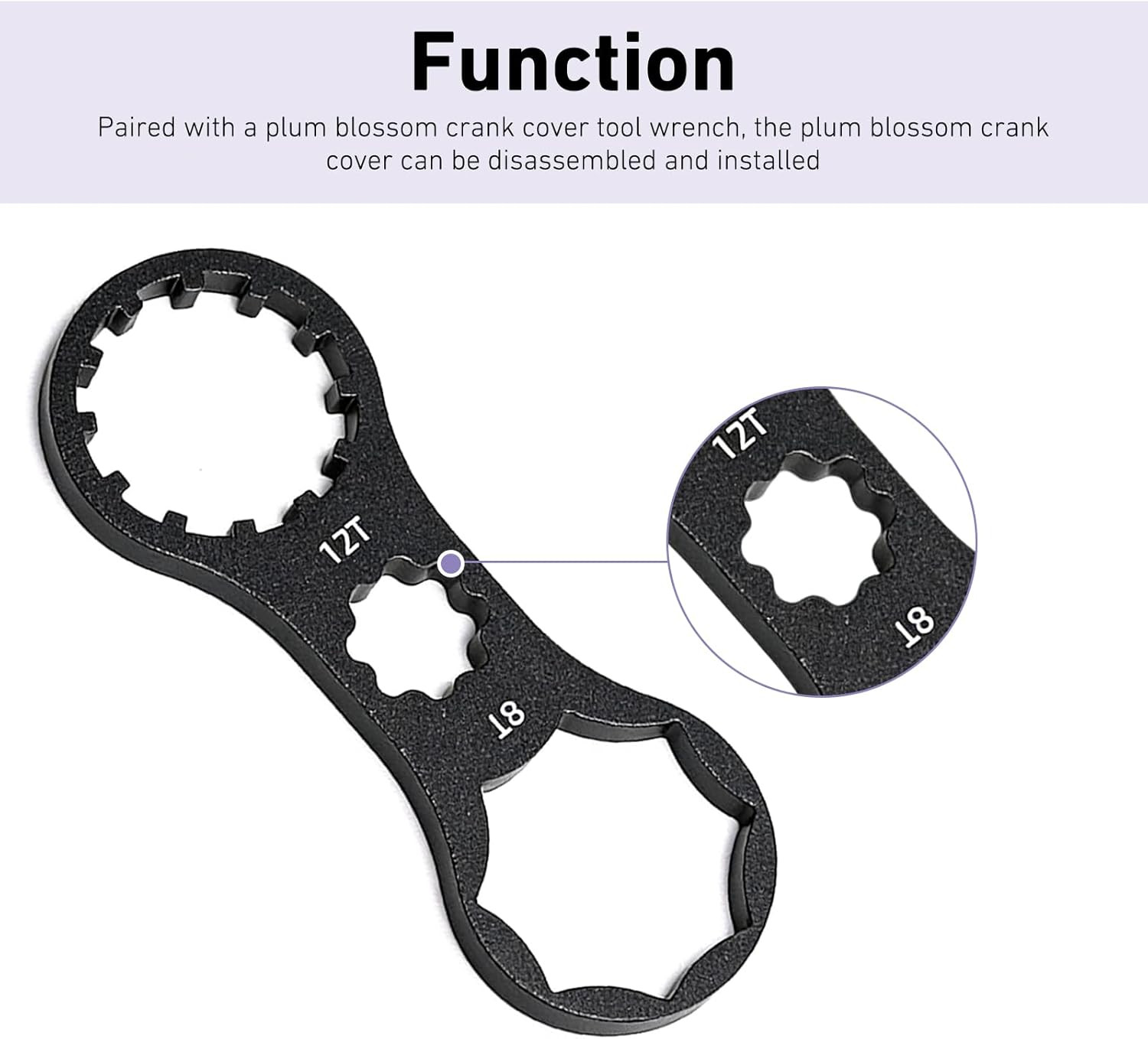 2 PCS Bicycle Fork Cap Wrenches, High-Strength Aluminum Alloy Bike Suspension Ca