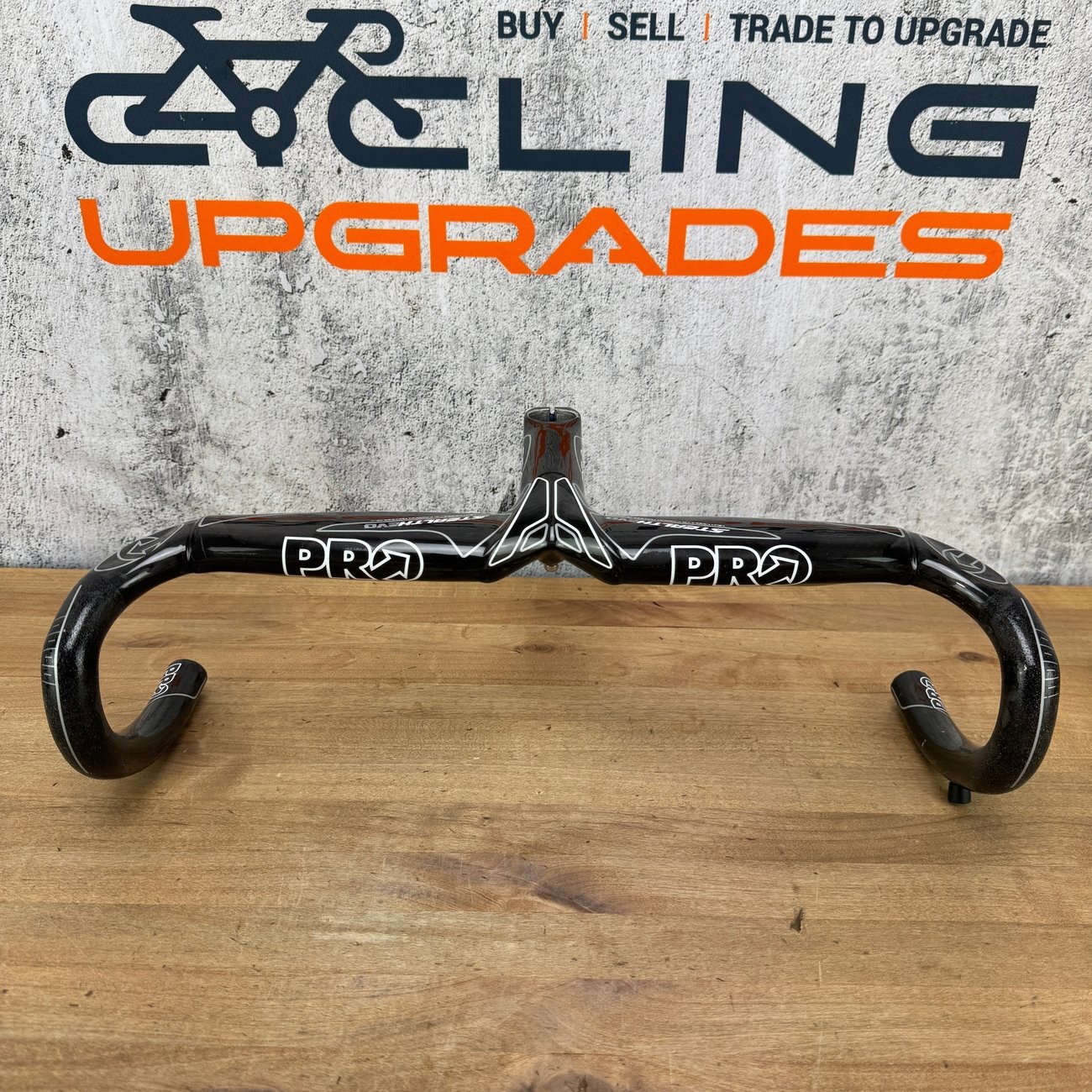 Low Mile! Shimano PRO Stealth Evo Carbon 130mm x 44cm Integrated Handlebar 414g