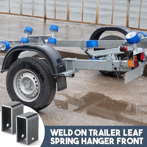 Pcs Thicken Trailer Leaf Spring Hanger Front/Center/Rear 4-5/8″ 4 2 Holes
