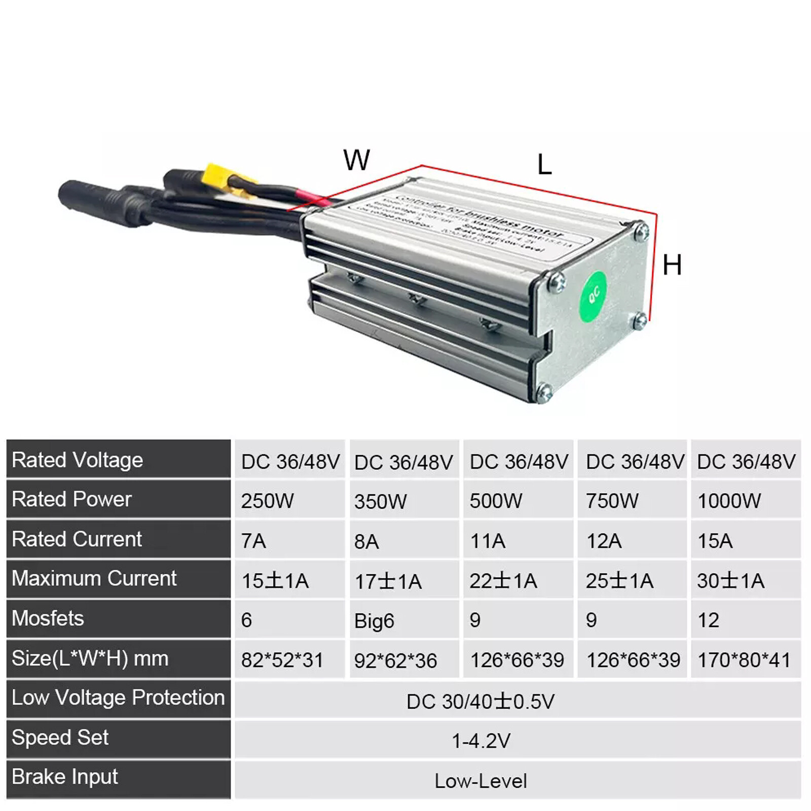 36V 48V 25A 750W Controller Waterproof Brushless Motor Electric Bicycle E-bike