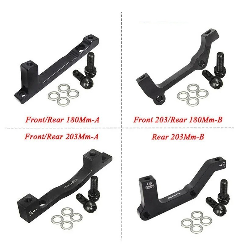 PM/IS Disc Brake Adapter 180/203mm MTB/Road Bike Bicycle Front Rear Rotor Adapto