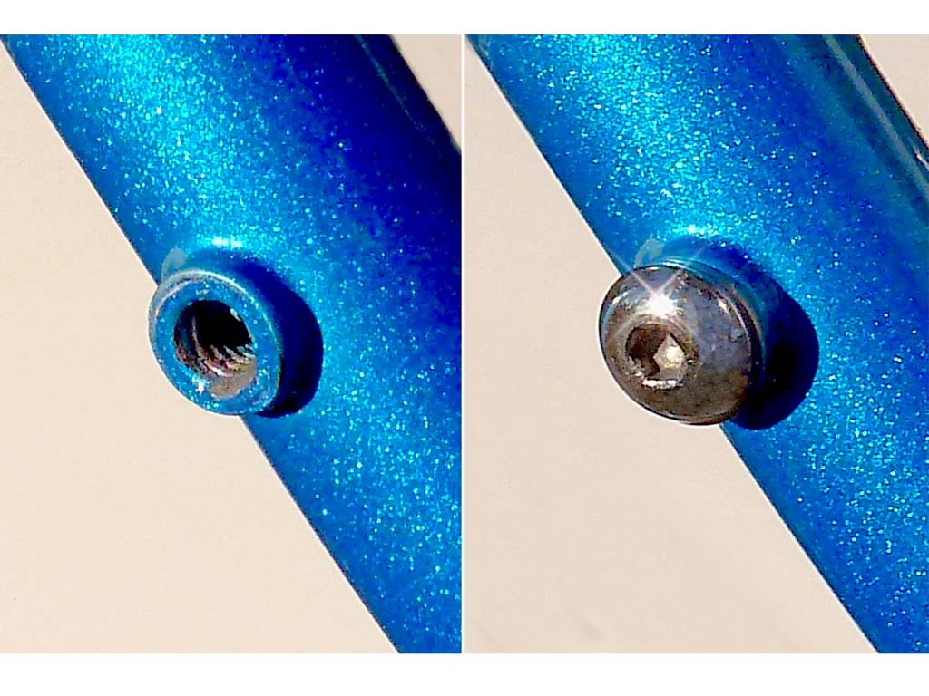 Bicycle Dress Up Screws – Fills Empty Holes In Bicycle Frame • No Rust Stainless