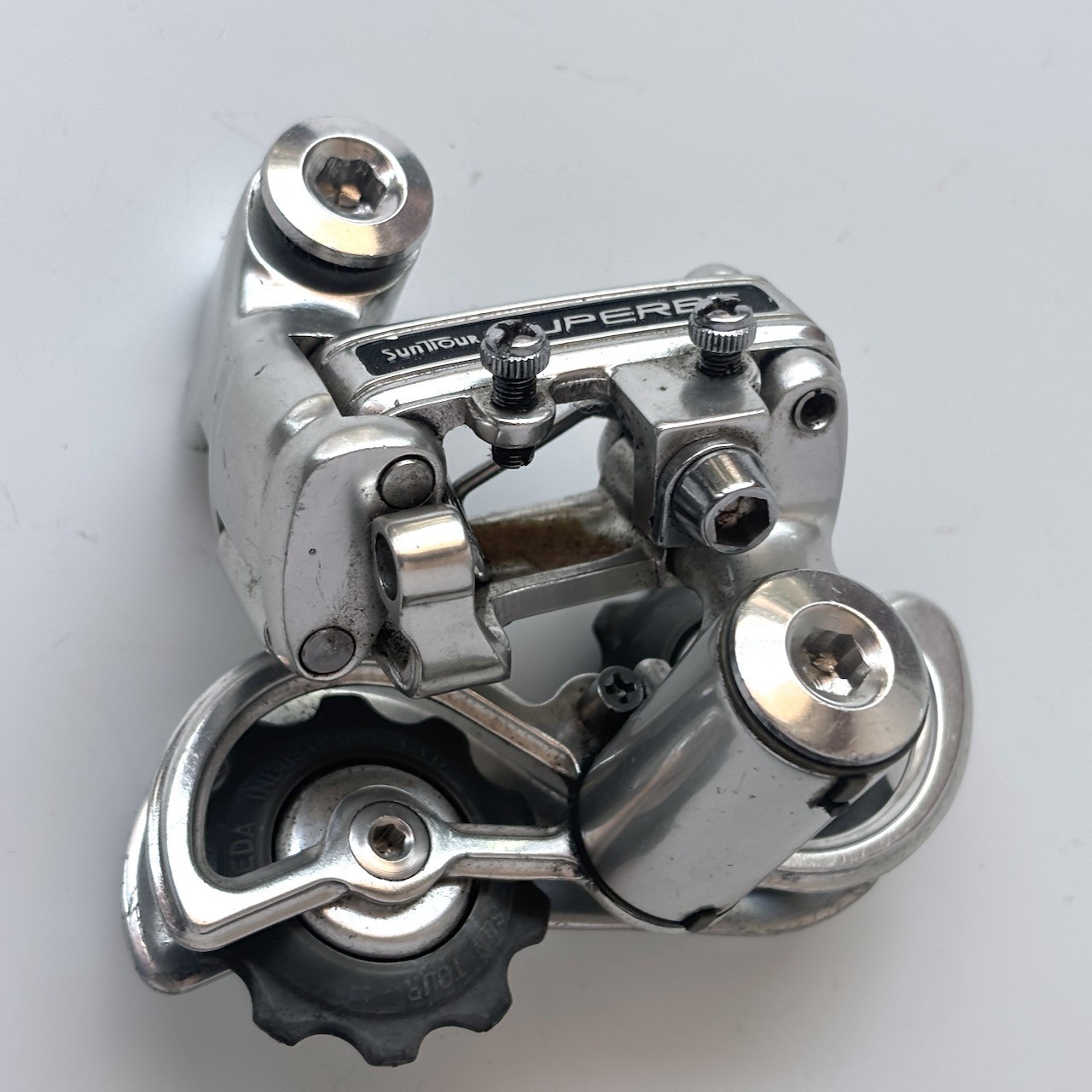 Suntour Superbe Pro (3100) short cage rear derailleur silver 1977