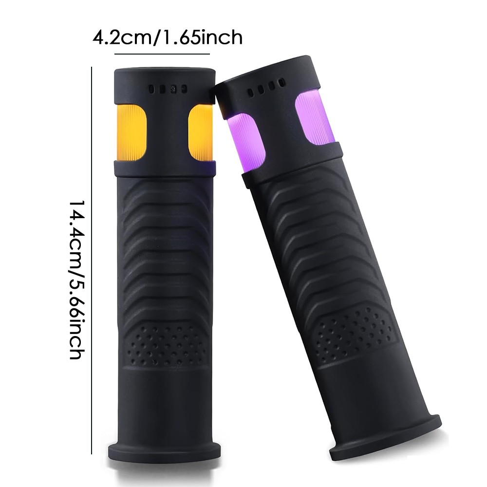 12 LED Models Rechargeable Handlebars Grips Shockproofed Bike Handlebars Grips