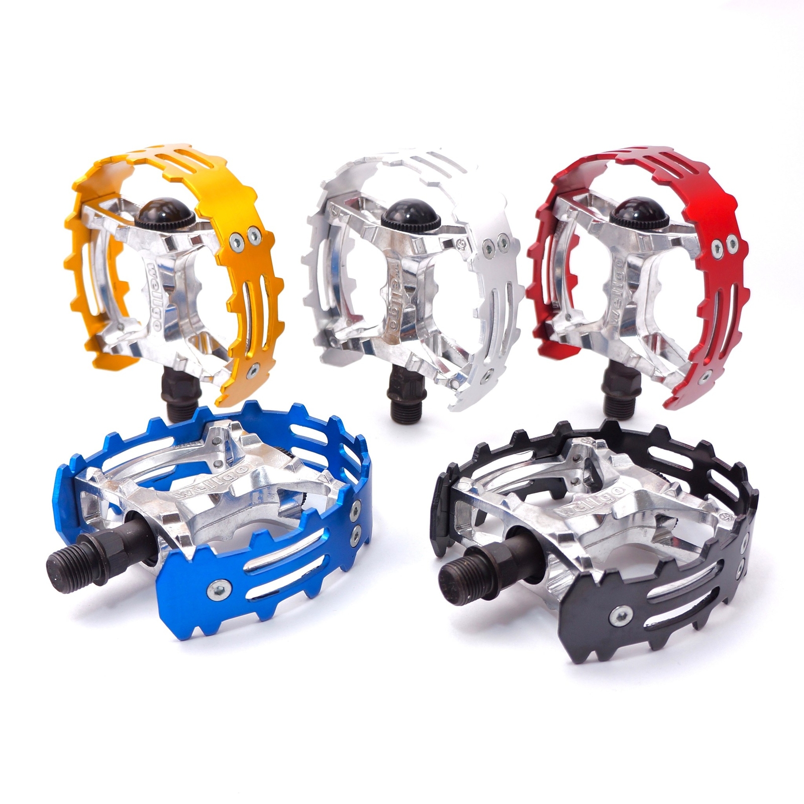 Wellgo BMX MTB XC-II bear trap Bicycle Bike pedals 9/16″ Old school Vintage Bike