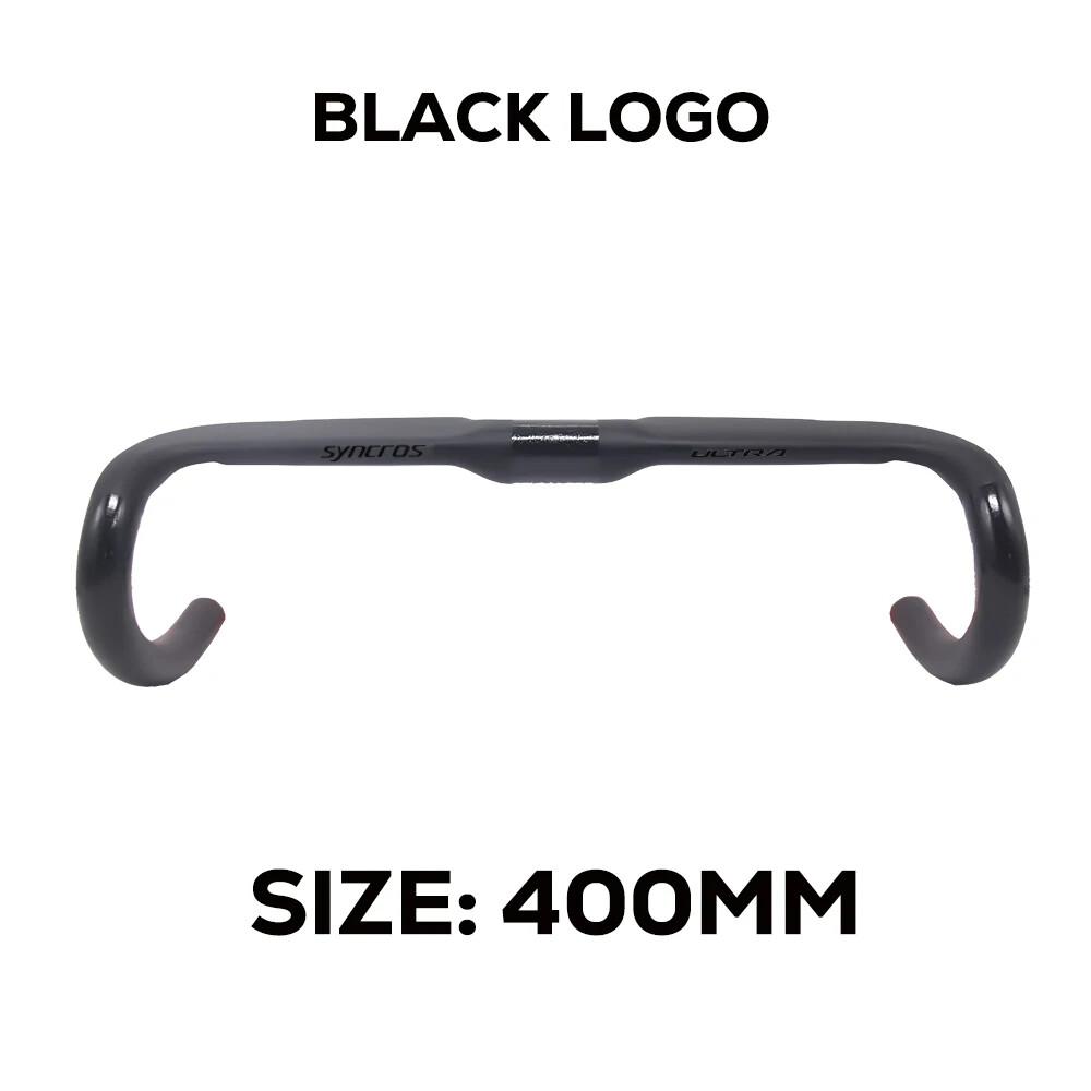 Road Bike Handlebar 380mm/400mm/420mm/440mm Black Matt Fully Internal Routing