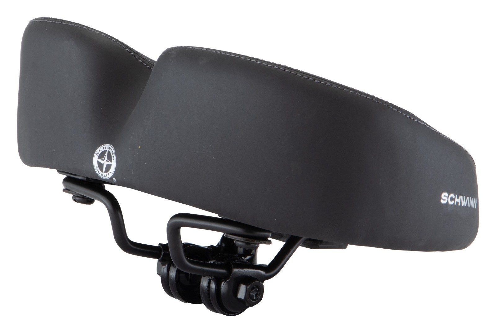 Schwinn Cruise Noseless Bicycle Saddle Black Wide Cushion Foam Comfort Bike Seat