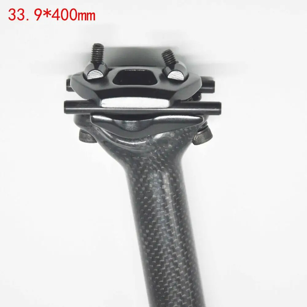 MTB Road Bike Carbon Fibre Seatpost 5mm Offset 25.4/27.2/30.8/31.6/33.9/34.9mm