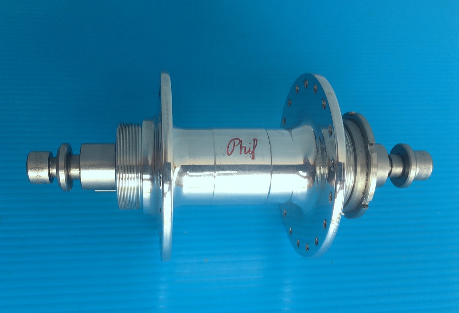 Phil Wood High Flange Rear Track Hub 36h Fixed/Free 120mm w/Phil Lockring Mint!