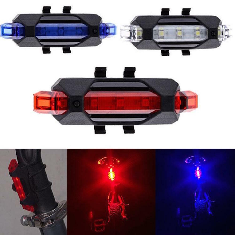LED RECHARGEABLE FRAME LIGHT Bike Bicycle Glow safety 3 modes flashing cycling