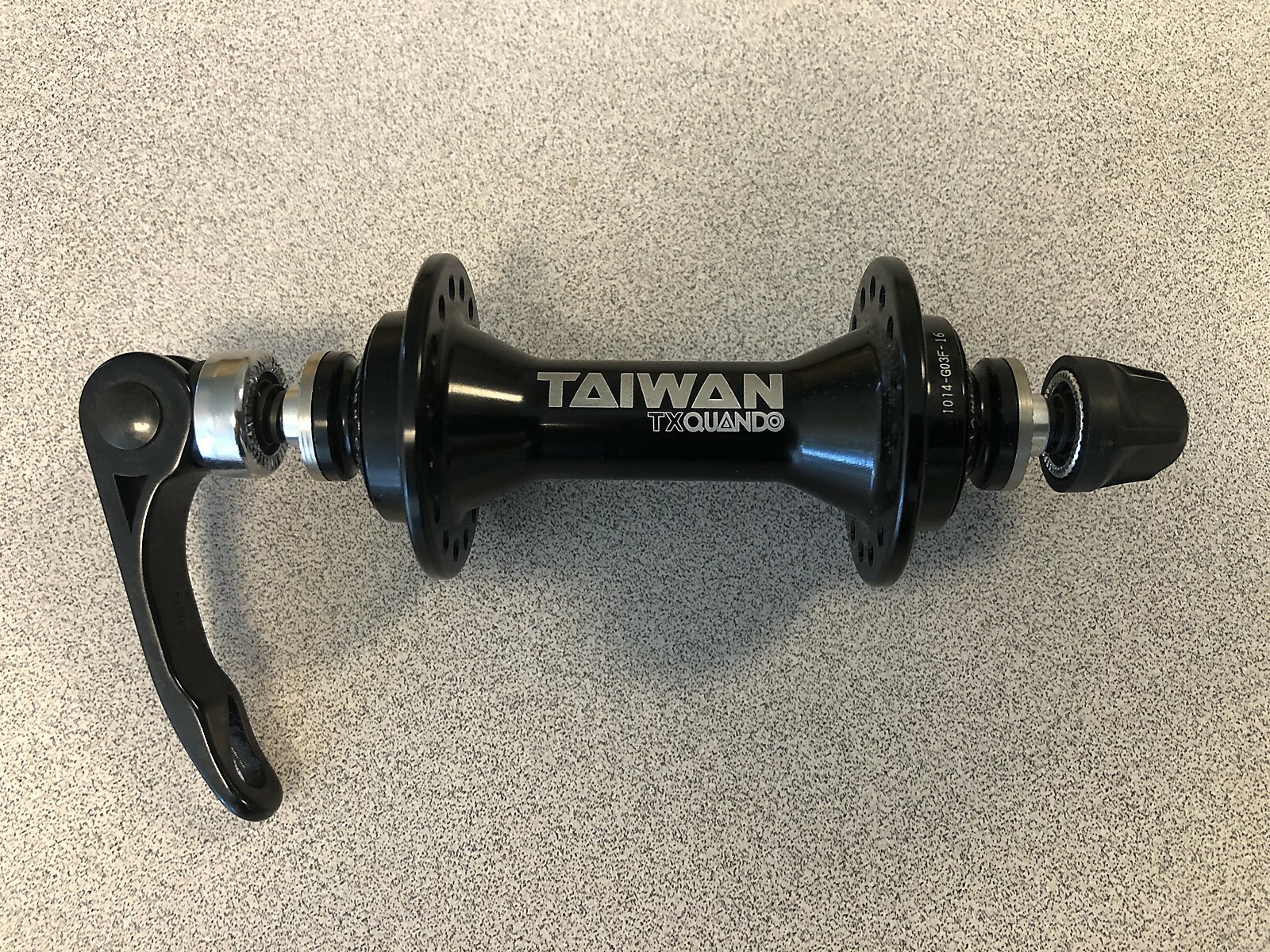New Quando KT-G03F Road Front Hub With Quick Release 14G 32H Black