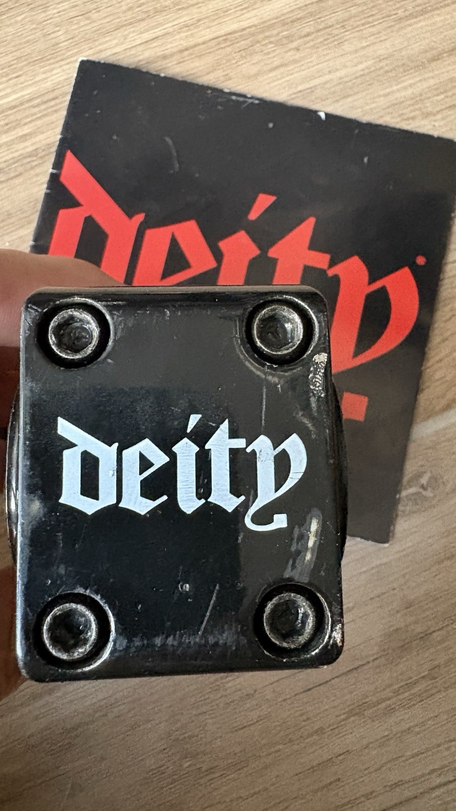 Black Deity 31.8 stem 50mm vintage part over 20 years old with OG 2005 catalog!