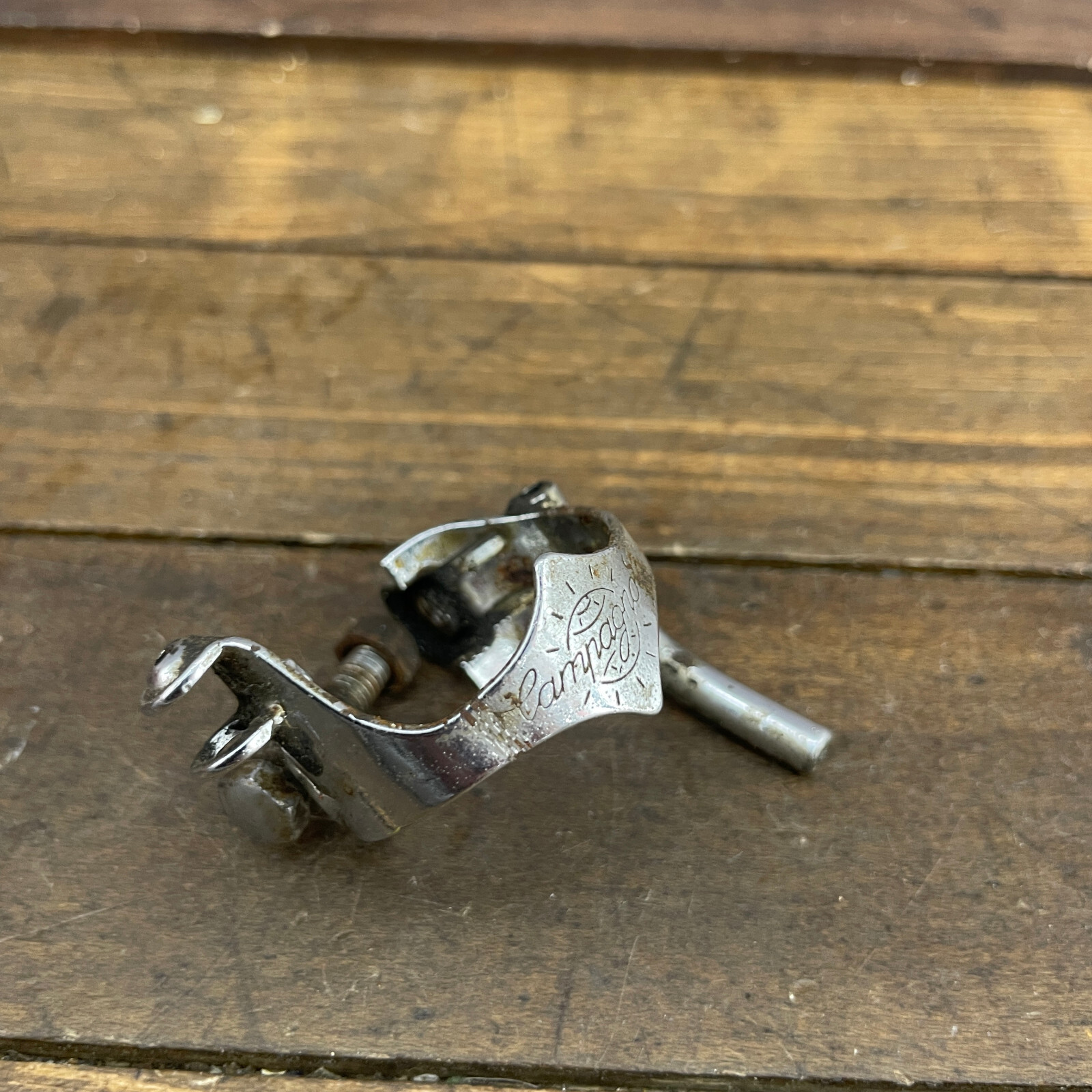 Vintage Campagnolo Cable Guide Clamp Bolt Nut Down Tube BREV 28.6 Short 70s B1