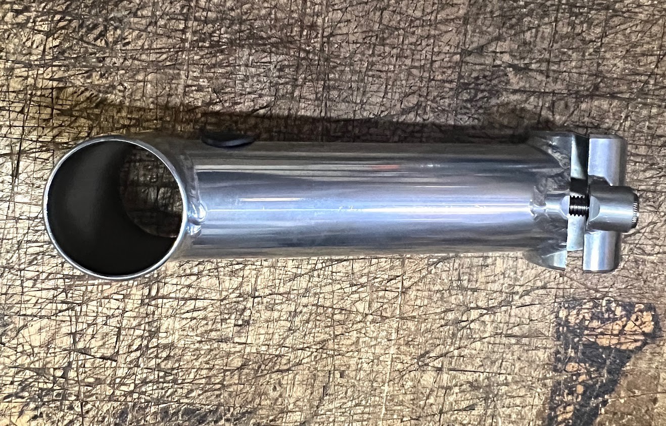 Threadless 1 1/4 Stem for Vintage MTB / Tandem – 130mm Length / 15* Rise – NEW
