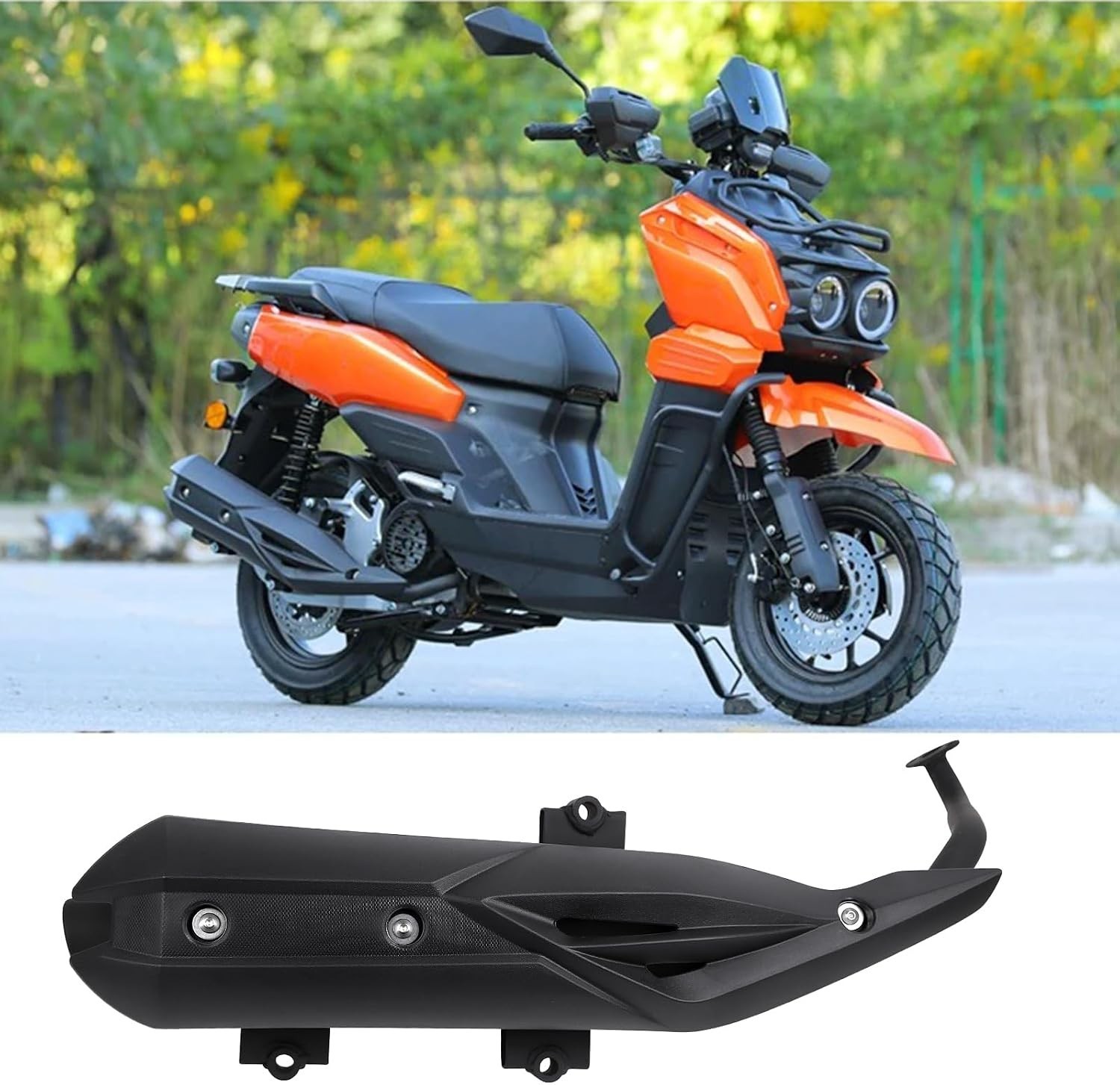Heavy Iron Motorcycle Exhaust Muffler, Direct Replacement for Chinese GY6 Sco…