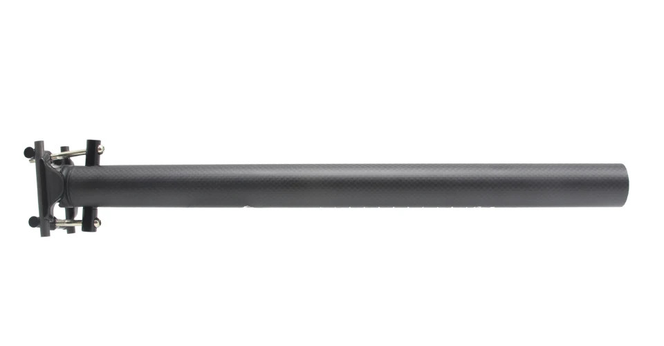 Folding Bicycle Seat Post, 0 Degree, Carbon Bike Seatpost, 34.9mm x 400 mm