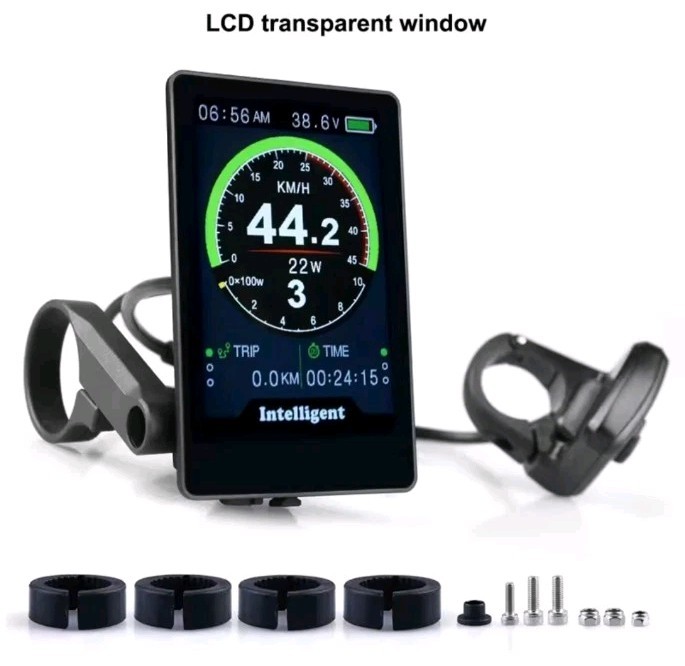 860C Display Colorful LCD for BAFANG Mid Dvive Motor UART BBS02 BBSHD Ebike
