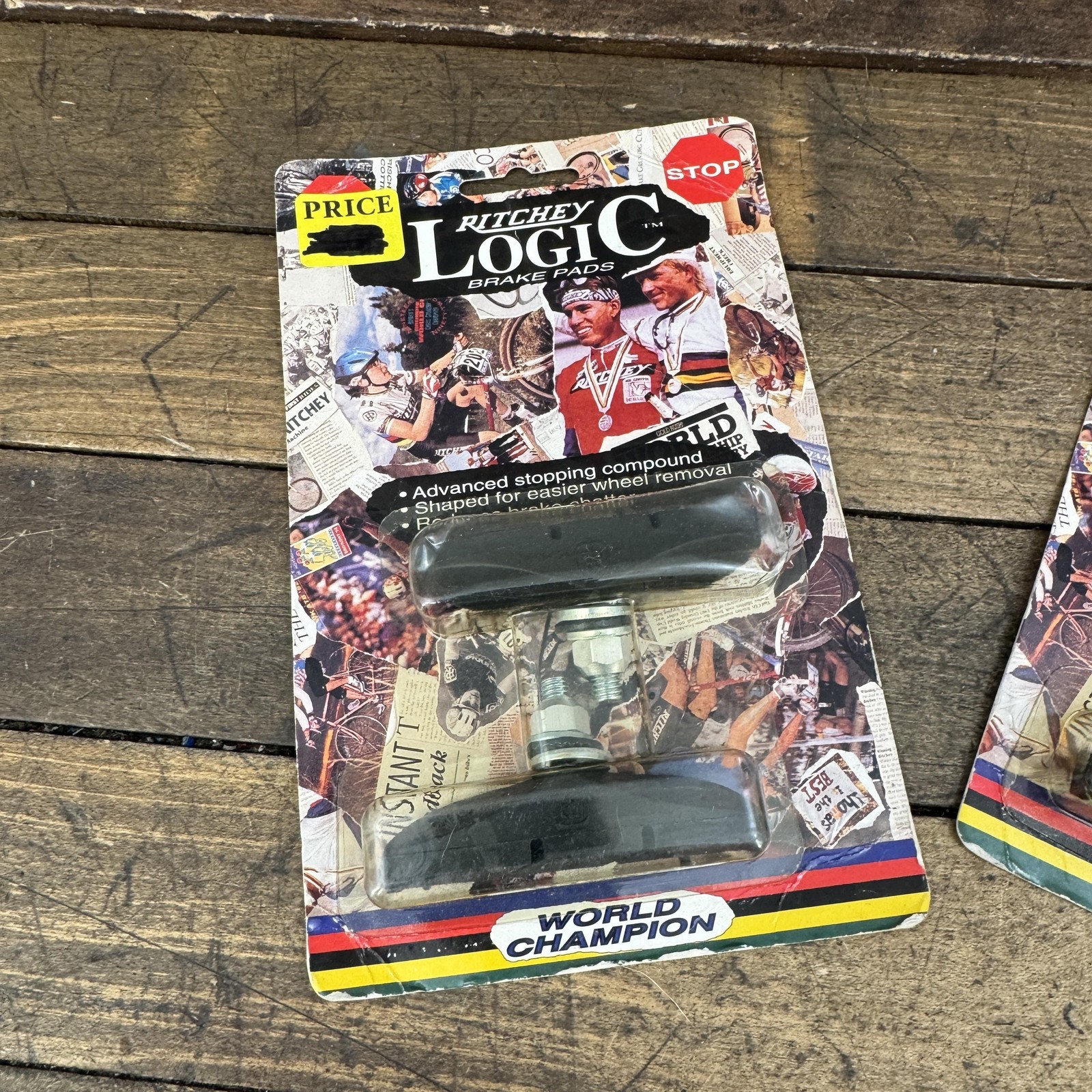 Vintage Ritchey Logic Brake Pads Shoes Black USA Threaded Post World Champion