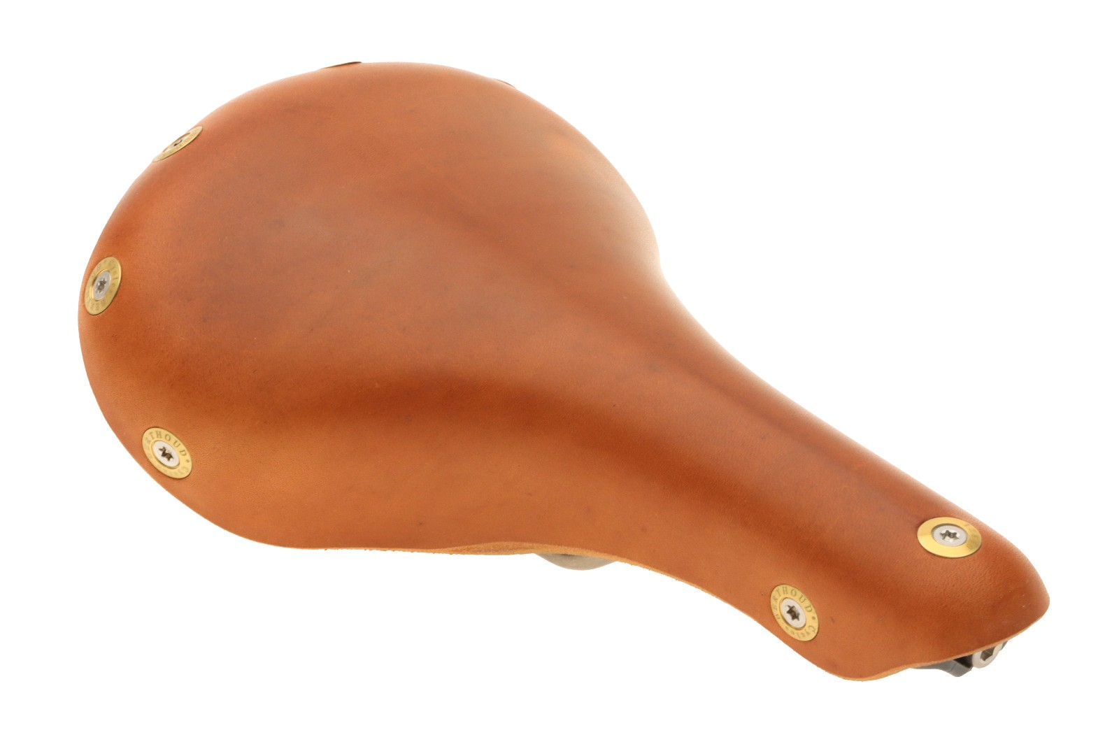Gilles Berthoud Agnel Saddle Titanium Rails Hard Leather Natural NEW NOS NIB